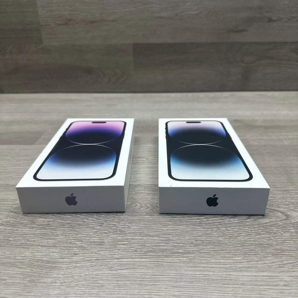 Original Box & Charger Only For Apple iPhone 14 Pro‎ Max Deep Purple/Space Black